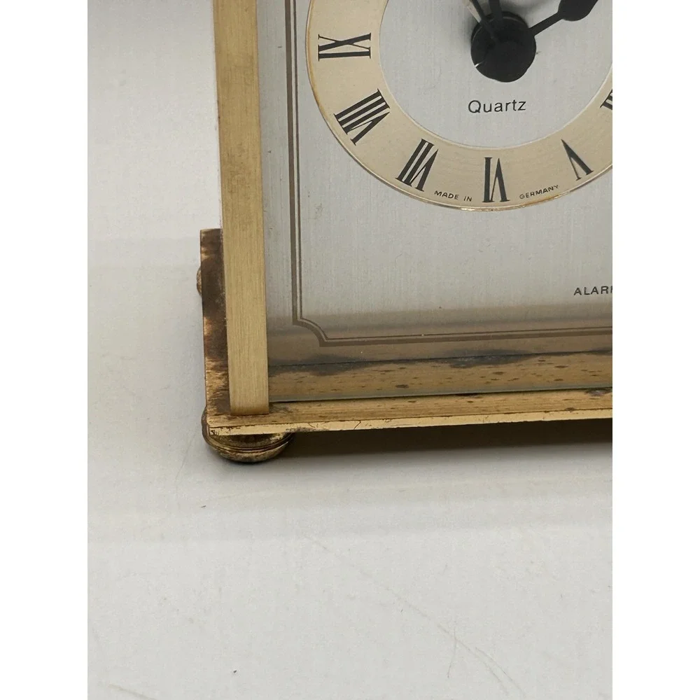Vintage Dunhaven Quartz Alarm Clock Gemany Size 4